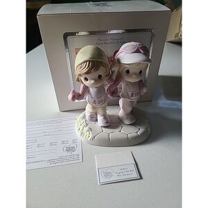 2010 Precious Moments TOGETHER WE WILL WIN THE RACE 109033 Breast Cancer NBCF‎